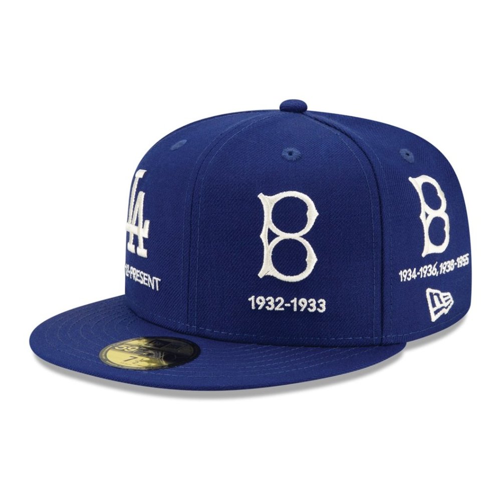 New Era LA Dodgers Logo Progression 59FIFTY Fitted Hat - Picture 4 of 7